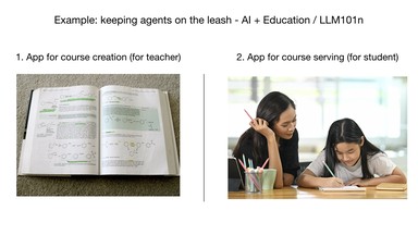 Example: Keeping agents on the leash - AI + Education / LLM101n