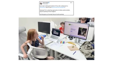 9-13 year olds vibe coding