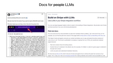 Docs for LLMs