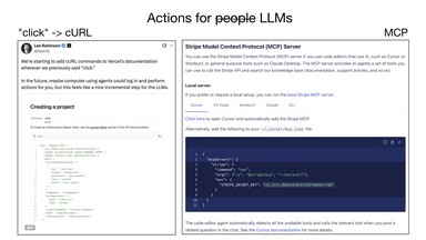 Actions for LLMs